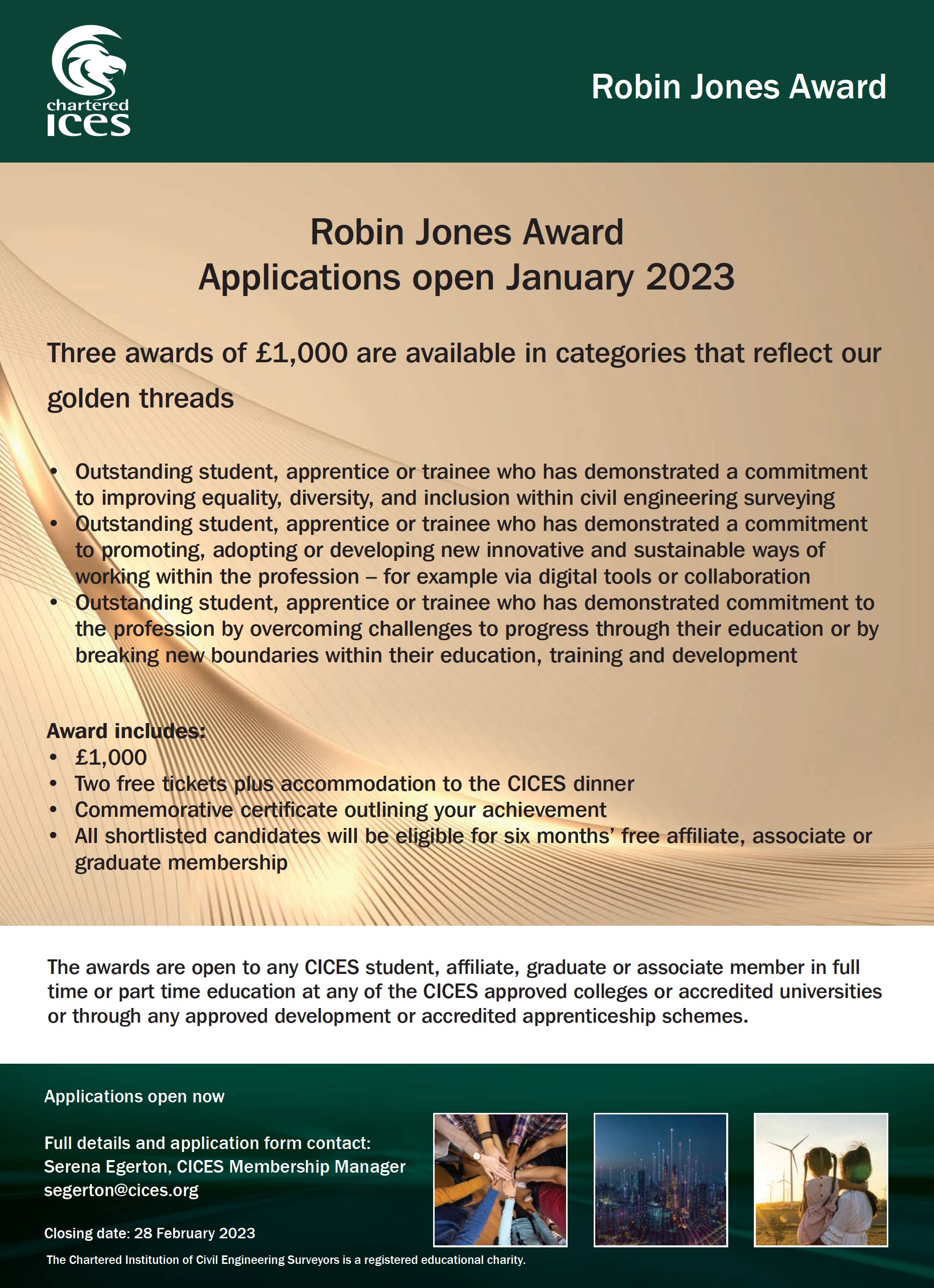 CICES Robin Jones Award